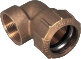 (Bild für) 25 mm PE-Rohr Messing Winkel Verschraubung 3/4" IG
